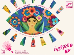 Inspired by Frida Kahlo – decoraciones creativas de papel 3D Djeco