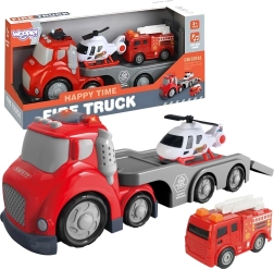 Furgoneta de Bomberos Roja CITY TRUCK con Efectos de Sonido y Luz