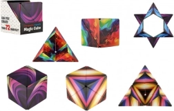 Rompecabezas de cubo magnético arcoíris