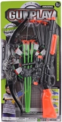 Set de armas infantiles con arco y pistola con ventosas