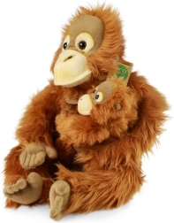 Orangután de peluche con cría 28 cm ECO friendly – RAPPA