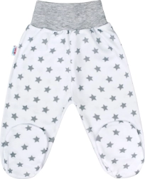 Polainas para bebé NEW BABY Classic II grises con estrellitas