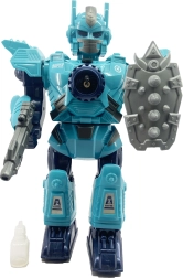 Robot MECHA con efecto de vapor, luces y sonidos 32 cm – azul