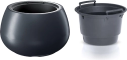 Macetero con inserto HEOS 37 cm – antracita
