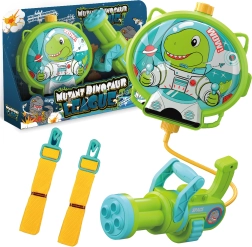 Pistola de agua Woopie con mochila dinosaurio