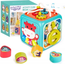 WOOPIE cubo sensorial interactivo Montessori 6 en 1 con encajables