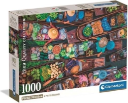 Puzzle Clementoni Mercado flotante tailandés, 1000 piezas