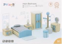 Conjunto de muebles para casa de muñecas – dormitorio VIGA POLARB