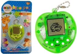 Juego electrónico TAMAGOTCHI verde con cadena corta