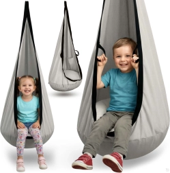 Columpio colgante infantil tipo capullo Neo-Sport gris - 1 pieza