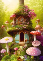 Puzzle Casita de setas de 1000 piezas