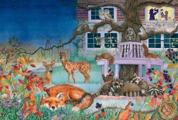 Puzzle Visita nocturna 100 piezas SCHMIDT