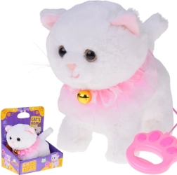 Gatito de peluche interactivo con correa: camina, maúlla y mueve la cola