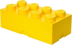 Caja de almacenamiento Lego 8 amarilla