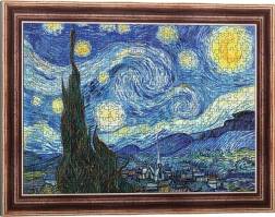 Puzle con marco Noche estrellada 500 piezas