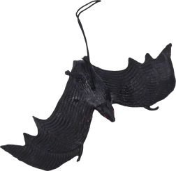Murciélago de goma negro 3+