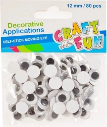 Ojos móviles autoadhesivos 80 uds