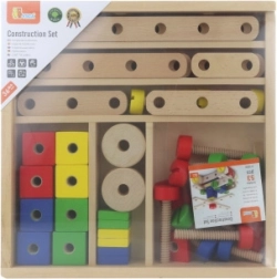 Juego de construcción de madera – set creativo para niños 3+