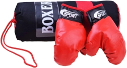 Juego de boxeo con guantes y saco de boxeo