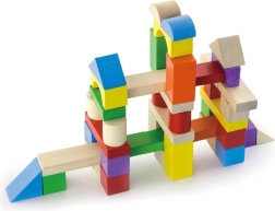 Bloques de madera para construir – 100 piezas en cubo