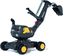 Excavadora infantil para sentarse RollyDigger VOLVO, correpasillos giratorio – negro