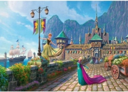 Puzzle Disney Frozen: celebración en Arendelle 1000 piezas