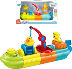 Barco de baño WOOPIE con grúa y molino de agua