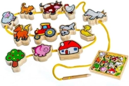 Enhebrador de madera Mis primeros animales