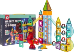 Bloques magnéticos con efectos de luz, 134 piezas