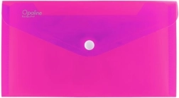 Carpeta/plástico con broche DL Opaline rosa (paquete de 5 uds.)