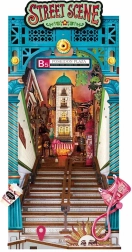 Rolife DIY sujetalibros 3D Callejón con iluminación LED