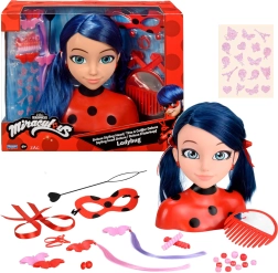 Cabeza de peinado MIRACULOUS LADYBUG Marinette Deluxe con accesorios
