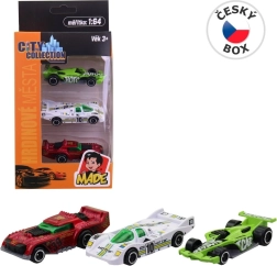 Coches de carreras metálicos para niños