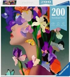 Ravensburger Puzzle Moment Cabeza floral Iris 200 piezas