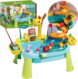 Mesa de agua Woopie 4en1 pesca tobogán jirafa