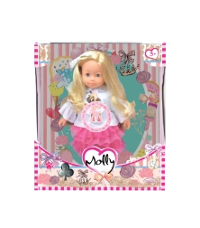 Muñeca Bambolina Molly con 3 canciones, 40 cm