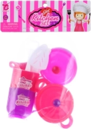 Juego de vajilla de plástico para niños en bolsa