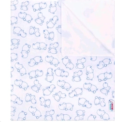 Empapador de franela impermeable NEW BABY hipopótamo
