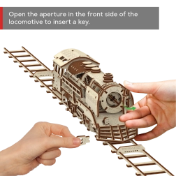 Puzle 3D de madera WOODEN CITY Express con vías