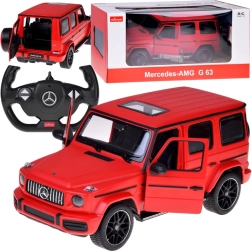 Rastar Mercedes‑AMG G 63 1:14 coche RC con control remoto y luces – Rojo