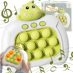 Juego antiestrés interactivo POP IT dinosaurio – verde