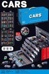 Set de cochecitos con garaje en contenedor (48 uds.)