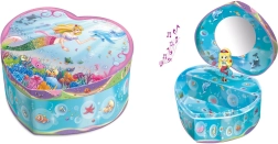 Joyero en forma de corazón con hada de Pecoware con caja de música