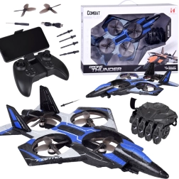Dron Combat Flight con disparo, guante de control y mando RC