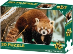 Puzzle 3D panda roja 100 piezas