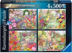 Puzzle Ravensburger Jardines maravillosos 4×500 piezas