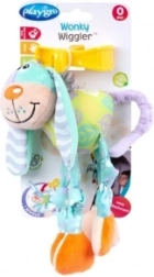 Playgro perrito vibrador pastel, juguete colgante para cochecito y silla de coche