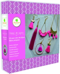 Kit creativo para fabricar joyas con borlas