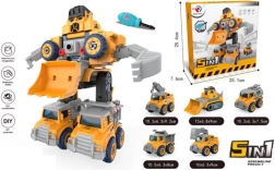 Robot 5 en 1 transformable en vehículos DIY