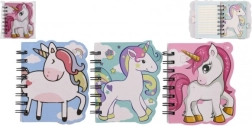 Bloc de notas con motivo de unicornio